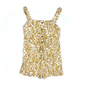 Luca + Grae NWT Safari Romper Shorts Playsuit New Animal Print Overall Small